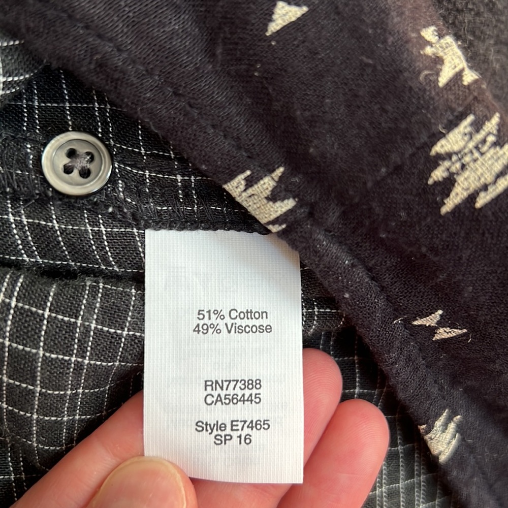 Madewell Short Sleeve Button Up Top - Picture 7 of 7